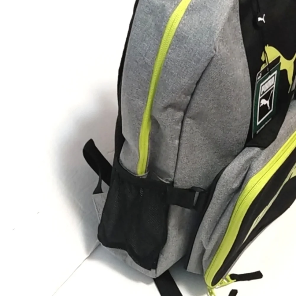 PUMA DUO COMBO 2.0 GRAY BLACK LIME GREEN BACKPACK SIZE OS NWT